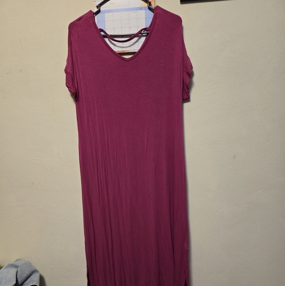 LuLaRoe Dresses & Skirts - LULAROE MACY V- NECK MAXI DRESS
